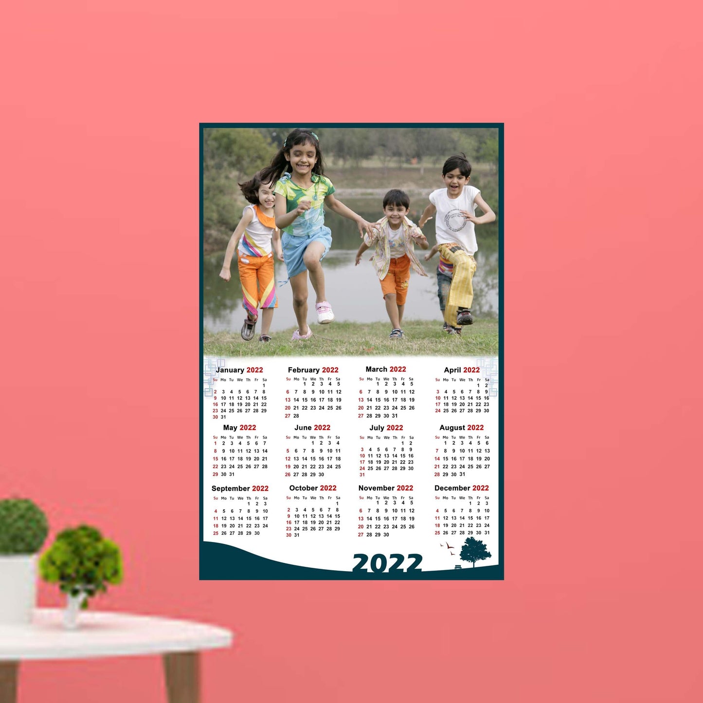 12x18 Yearly Calendar