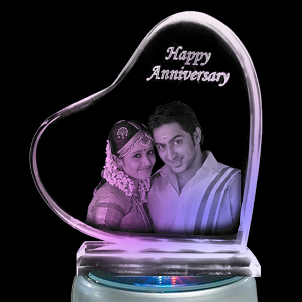 Anniversary Gifts - Heart Wide 2D Acrylic