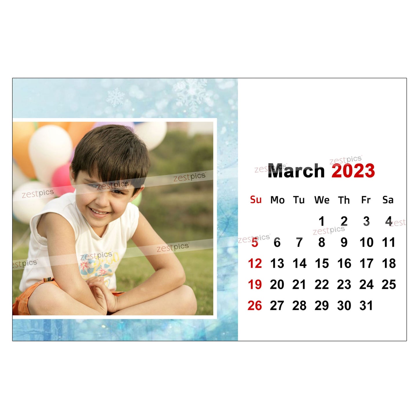 4x6 12 Months Calendar