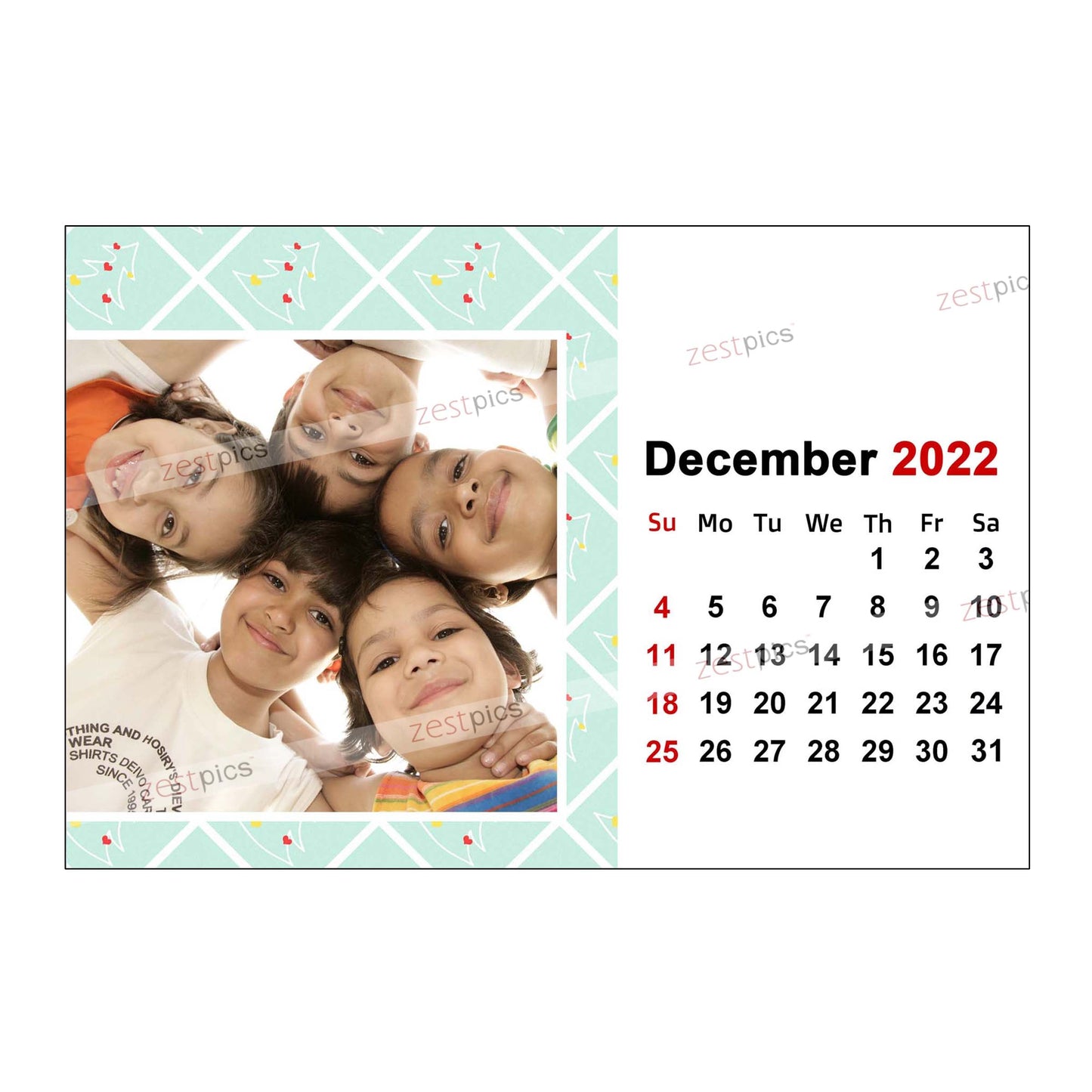 4x6 12 Months Calendar
