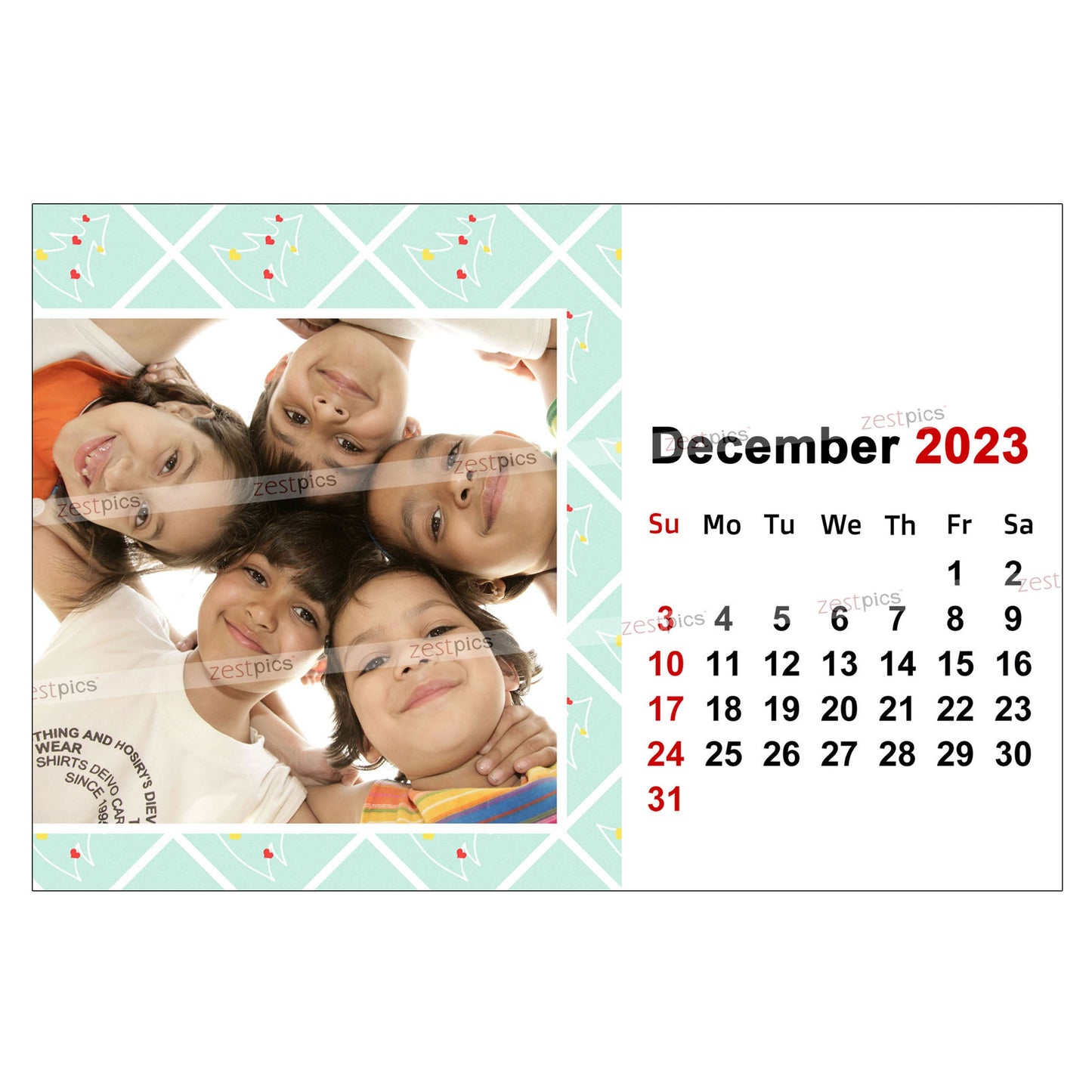 4x6 12 Months Calendar