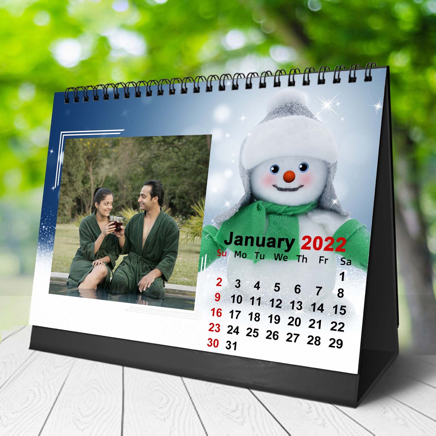 6x8 12 Months Season's Calendar