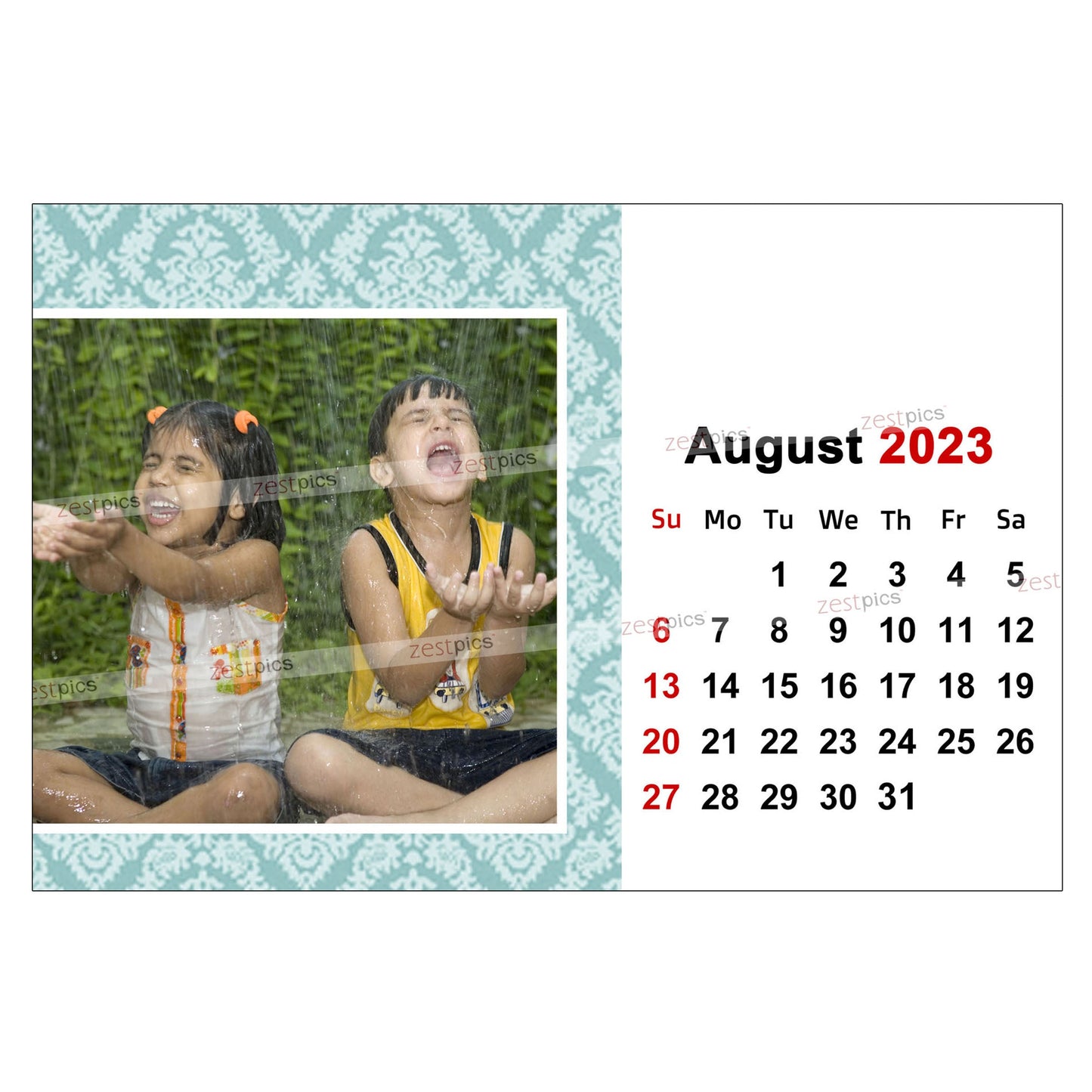 4x6 12 Months Calendar