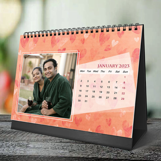 6x8 12 Months Heart Calendar