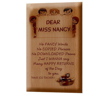 9x15 Wooden Plate