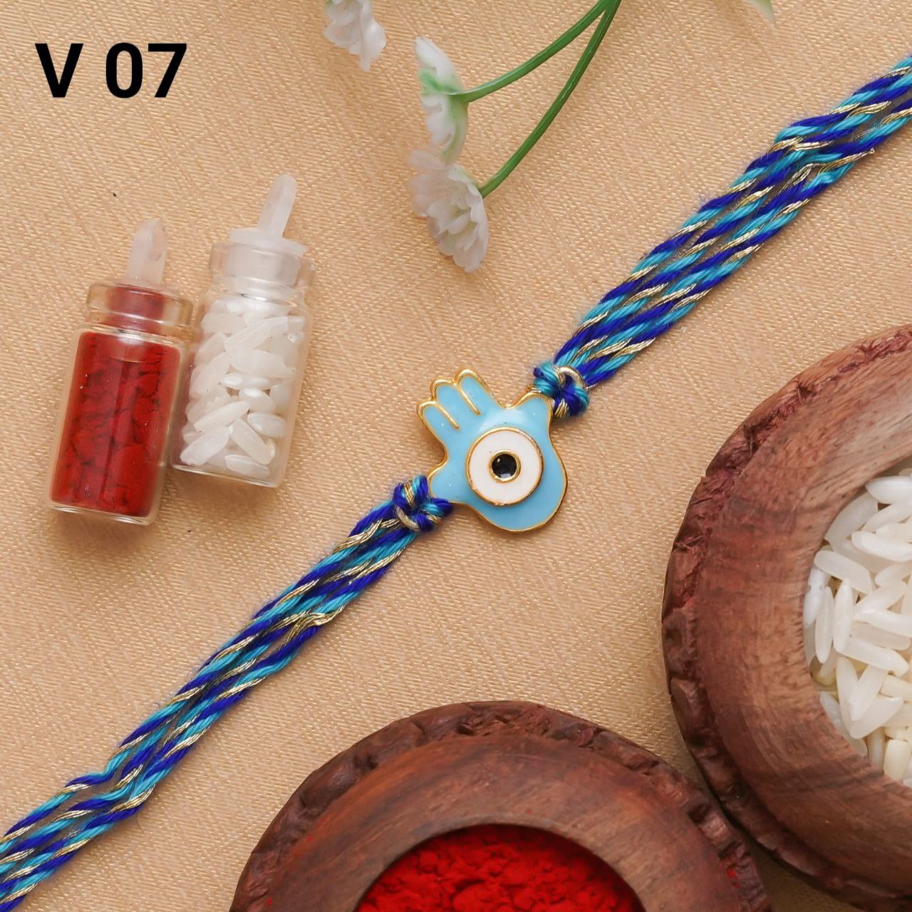 Designer Premium Metal Rakhi - Rakhi for Brother | Artisan Crafted Sacred Thread